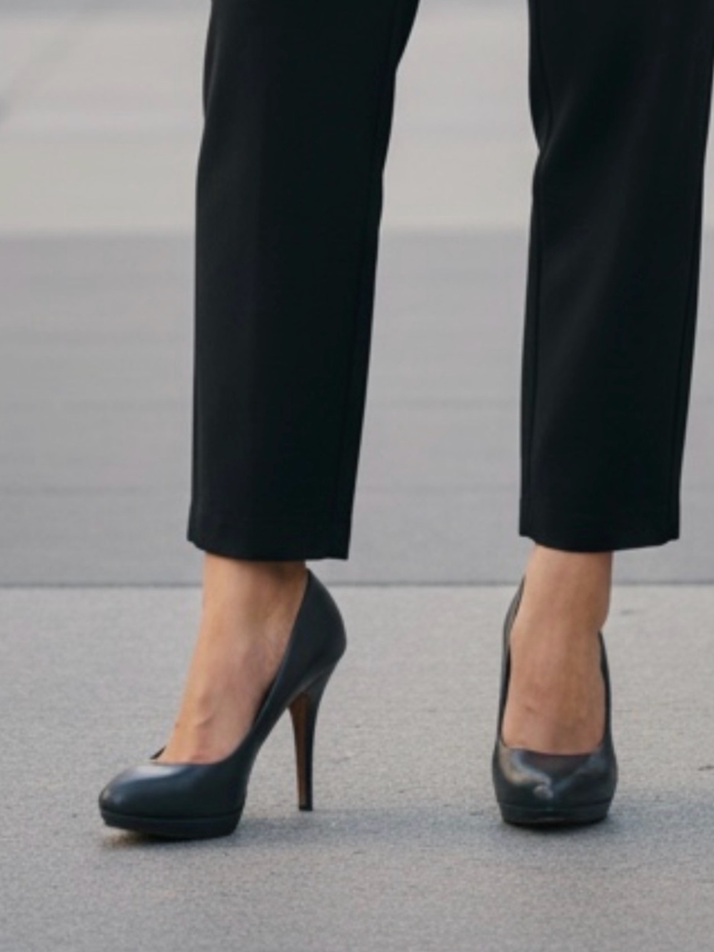 Coach Classic Black Leather High Heel Pumps
